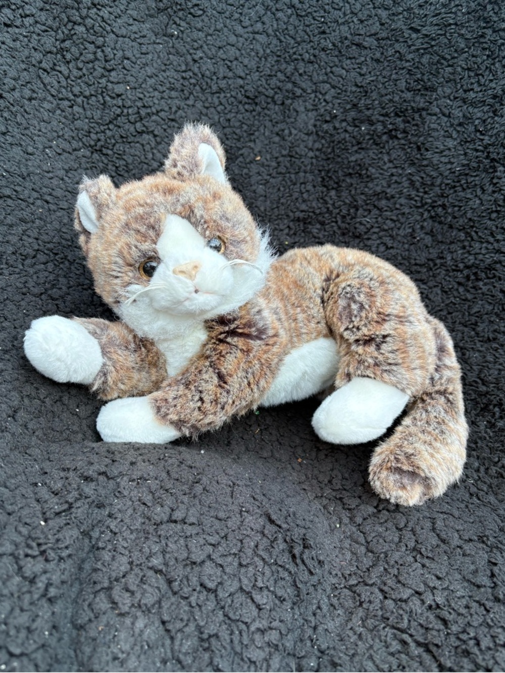 2002 Ty Classic Jumbles Cat Plush 16’’ Brown Tabby Calico White Paws